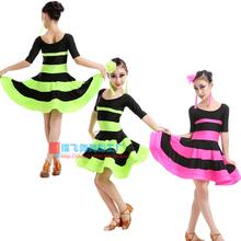 Adult Child Latin dance costume senior spandex half sleeves latin dance dress for women/child latin dance dresses S-4XL 2024 - buy cheap