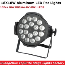 Reflector Par LED de aleación de aluminio, 18x18W, RGBWA-UV, 6 en 1, para Dj, efecto de lavado de escenario, envío gratis 2024 - compra barato