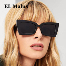 [El malus] óculos de sol feminino de armação quadrada, lentes prateadas refletoras, de armação quadrada, rosa e vermelho, óculos de sol 2024 - compre barato