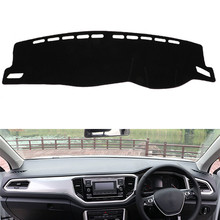 Car Dashboard Cover Mat Pad Dash Dashmat Sun Shade Instrument Protect Carpet Accessories For Volkswagen VW T-ROC T ROC 2017 2018 2024 - buy cheap