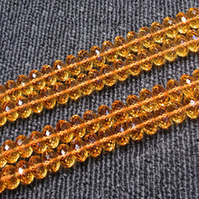 7x12mm Natural Yellow Citrines Beads Faceted Rondelle Spacer DIY Loose Beads For Jewelry Making Beads Accessories 15'' Gift 2024 - buy cheap
