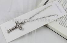 FREE SHIPPING 3PCS Tibetan silver Cross Pendant Necklace #20050 2024 - buy cheap