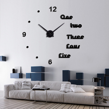 top sale acrylic mirror large wall clock quartz watch still life clocks living room home decoration Single Face stickers 2024 - buy cheap