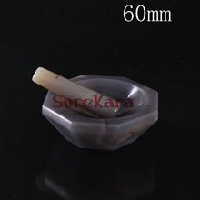 60mm Agate Mortar and Pestle Mixing Grinding Bowl Set Lab Kit Tools Agate Stone Mortar 2024 - buy cheap