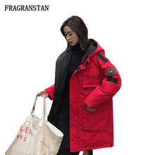 Winter Jacket Women New Parka Down Jackets Fashion Ladies Long Thick Hooded Oversize Coats Fashion Casual Loose Overcoat JQ545 2024 - buy cheap