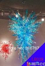 Big LR028-Free Shipping Best Hand Blown Murano Glass Blue Pendant Light 2024 - buy cheap
