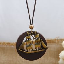 Fashion choker necklace maxi necklace Vintage necklaces pendants Women Jewelry Alloy Wood Pendant collier collares sailor moon 2024 - buy cheap
