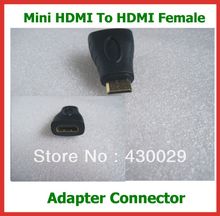 50pcs lot  HDMI (Type A) Female to Mini HDMI (Type C) Male Adapter Connector Free Shipping 2024 - buy cheap