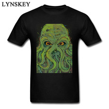 Cthulhu Watercolor Prevalent Design Tops Tees Crew Neck Summer/Fall Pure Cotton Short Sleeve T Shirt for Male Summer Tee Shirts 2024 - buy cheap