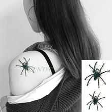 Pegatina de tatuaje temporal a prueba de agua 3D araña Halloween Flash tatuaje falso brazo muñeca pie mano cuello para niña hombres mujeres niños 2024 - compra barato