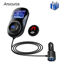 Беспроводной Bluetooth FM передатчик аудио автомобильный Mp3 плеер fm-модулятор Hands-free Bluetooth Car Kit с ЖК-дисплей Дисплей с слот для карт 2024 - купить недорого
