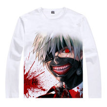 Ken Kaneki T-Shirt Ken Kaneki Shirt men's Long sleeves t-shirts anime printers cute t-shirts anime show cosplay white t-shirt a 2024 - buy cheap