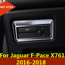 Trunk door Electric tailgate button knob switch decorative frame sticker cover For Jaguar F-Pace F pace fpace X761 2016-2018 2024 - buy cheap