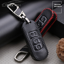 SRXTZM Leather Car Key Cover Fob Case For Mazda 3 5 6 8 CX5 CX7 CX9 M6 GT 2016 2017 Remote Key With Keychain 2/3 Buttons 1pcs 2024 - buy cheap