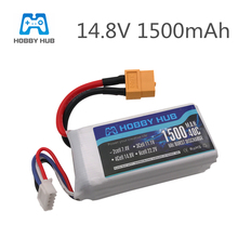 1 / 2 /3 PCS Hobby Hub 14.8V 1500mAh 4S 40C Lipo battery Rechargeable XT60 Plug for RC Drone Models FPV Racing Part Accs 2024 - buy cheap