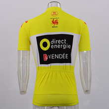 Camiseta de Ciclismo retro para hombre, Maillot clásico de manga corta, color amarillo, para equipo profesional de Ciclismo de montaña 2024 - compra barato