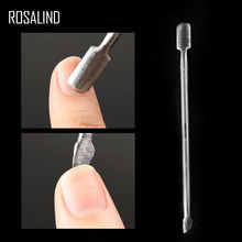 ROSALIND Stainless Steel Cuticle Pusher remover For Nail Art Manicure Material Care Cleaner Dual-ended Sticks cuticle removal 2024 - buy cheap