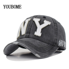 YOUBOME New Washed Cotton Baseball Cap Men Snapback Cpas Hats For Women Dad Hat Bone Embroidery Casual Casquette Hip Hop Sun Cap 2024 - buy cheap