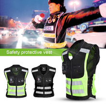 Chaleco reflectante de seguridad ultraligero, cómodo, para motocicleta, correr, ciclismo nocturno, chaqueta de seguridad sin mangas, uniformes 2024 - compra barato