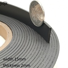Fita magnética adesiva, faixa de borracha flexível, magnético, várias larguras, 15mm, espessura 2mm, 15x2mm, 5 m 2024 - compre barato