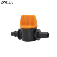 Garden tap 1/4 to 6mm irrigation water valve anti drip Mini Valve 4/7 hose waterstop connectors 1/4" barb Drip adapter 6pcs 2024 - buy cheap