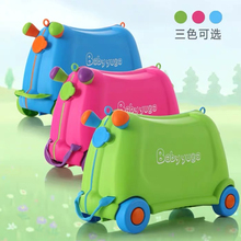 New cute Kids toy motorcycle shape rolling suitcase Children ridding Luggage Trunk Trolley case Boys Girls Travel suitcases 2024 - buy cheap