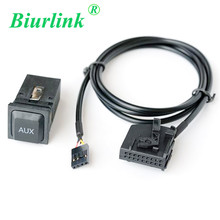 Biurlink RNS2 MFD2 Aux In Switch Harness Wire Cable for Volkswagen for Audi 18Pin CD Socket 2024 - buy cheap