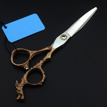 Высококачественные японские 440c 6 ''ножницы для волос с золотым Драконом ножницы для стрижки Парикмахерские ножницы для волос филировочные ножницы парикмахерские ножницы 2024 - купить недорого
