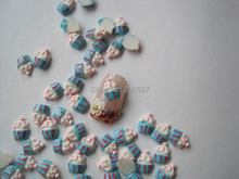 RC74-5 30pcs Cute Cupcake Shape Nail Resin Decoration Outlooking 2024 - buy cheap