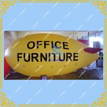 Top Selling 8m/26ft Long Yellow Inflatable Zeppelin for Different Events,Inflatable Airship,Helium Blimp for Advertisement 2024 - buy cheap