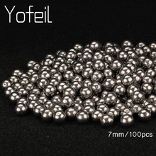 100pcs/Lot 7.0mm Hunting Slingshot Stainless Steel Balls Slingshot Balls Catapult Slingshot Hitting Ammo Steel Ball 2024 - buy cheap