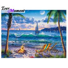 Ever Moment Seaside Scenery Diamond Painting Full Square Drill 5D DIY Rhinestone Diamond Embroidery Cross Stitch Decor S2F1404 2024 - buy cheap