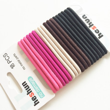 New arrival women lovely solid elastic hair tie girl's fashion hair bands cute gum lady's basic hair accessories headwear 2024 - buy cheap