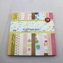 8" acid free DIY craft paper for scrapbooking handmade background paper pad origami paper set 36sheets/lot 2024 - buy cheap