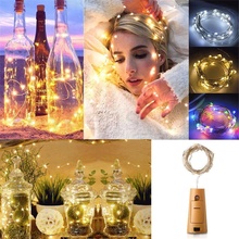 Christmas Lamp String 1M 10 LED Cork Shape String Bottle Lights Cork Shape For Wine Bottle String Party Decorations Oct#3 2024 - buy cheap