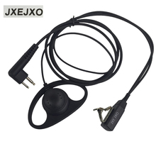JXEJXO 2-контактный PTT-наушник с микрофоном для двухсторонней связи для радиостанций MOTOROLA для GP88 GP300 GP2000 P040 PRO1150 CLS1110 XTN500, новый черный 2024 - купить недорого