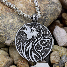 youe shone Odin Wolf and Crow Necklace jewelry pendant Nordic jewelry Viking charm pendant 2024 - buy cheap