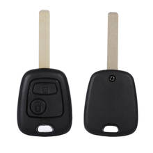 2 Buttons Uncut Blank Blade Remote Car Key Fob Shell Case For Peugeot 107 207 307 407 2024 - buy cheap