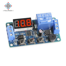 DC 12V LED Display Module Time Timer Relay Module Programmable Delay Module Switch Board Car Buzzer 2024 - buy cheap