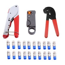 Crimping Pliers F Head Press Plier Crimping Tool Coaxial Cable Wire Crimper Alicate Stripping Spanner Seperator Kit 2024 - buy cheap