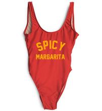 US Size  SPICY MARGARITA  One-Piece Swimwear Women Sexy bathing suit  jumpsuits monokini beachwear bodysuit 2024 - buy cheap