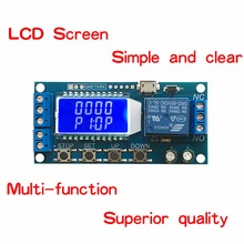 DC 6-30V Support Micro USB 5V LCD Display Automation Cycle Delay Timer Relay 2024 - buy cheap