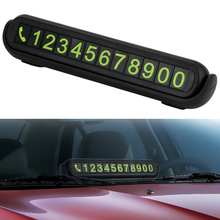 Universal Auto Accessories Luminous Telephone Number Card Hidden Number Plate Car Temporary Parking Card With Fragrance Tank 2024 - buy cheap