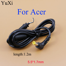 YuXi-enchufe DC de 5,5x1,7mm/5,5x1,7mm, Cable de alimentación DC para Lenovo, Acer, Toshiba, Acer, cargador para ordenador portátil, Cable DC de 5,5x1,7 2024 - compra barato