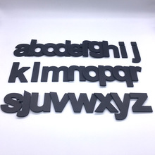 DIY 3D Black Lowercase English Letters Wall Stickers Living Room Bedroom Background Wall Home Decor PVC Removable Wall Stickers 2024 - купить недорого