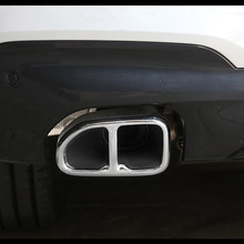 Автомобильный Стайлинг выхлопной крышки для BMW X3 G01 G08 25i 30i 2018 2019 из нержавеющей стали черный хвост Вентиляционное украшение рамы полосы 2024 - купить недорого