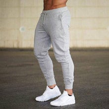 2020 New Men Joggers Brand Male Trousers Casual Pants Sweatpants Jogger Grey Casual Elastic Cotton GYMS Fitness Workout Dar XXXL 2024 - buy cheap