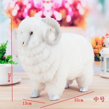 Simulation sheep polyethylene&furs sheep model funny gift about 33cmx16cmx26cm 2024 - buy cheap