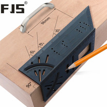 Regla en T cuadrada para carpintería, herramienta de medición de ángulo, regla de plástico ABS, 45, 90 grados, 0-170mm 2024 - compra barato