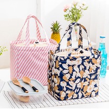 Bolsa térmica oxford, bolsa térmica à prova d'água com estampa floral, lancheira de praia, piquenique, feminina, masculina, infantil 2024 - compre barato